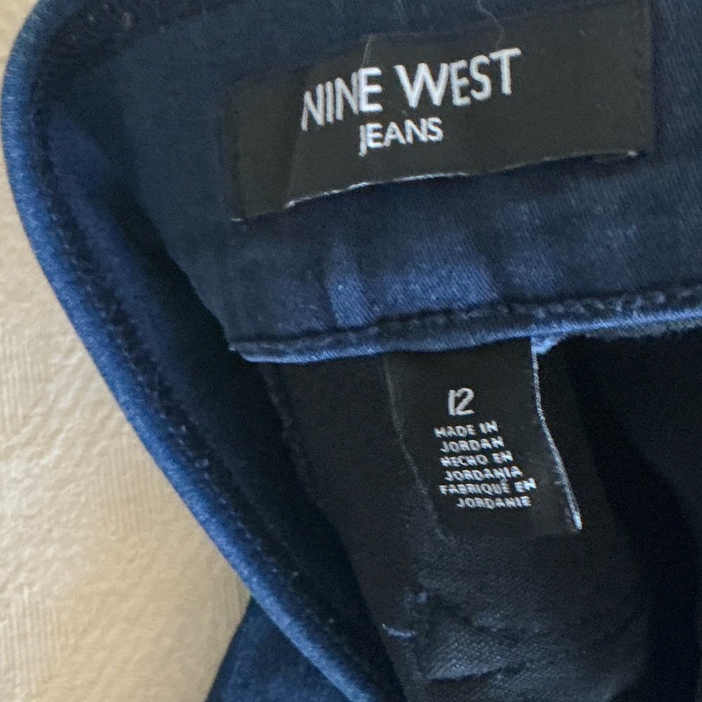 Nine West Dark Blue Jean Shorts - Picture 3 of 4